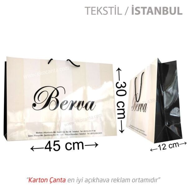 30x10x40 cm karton çanta (+111 farklı ebat) 250 Adet - Amerikan