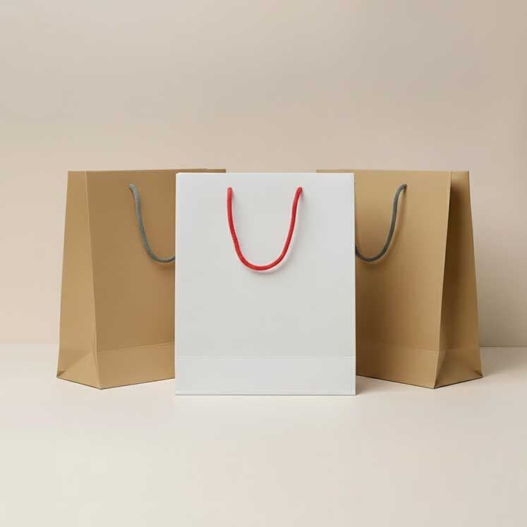 İp Saplı Karton Çanta - 22x10x25