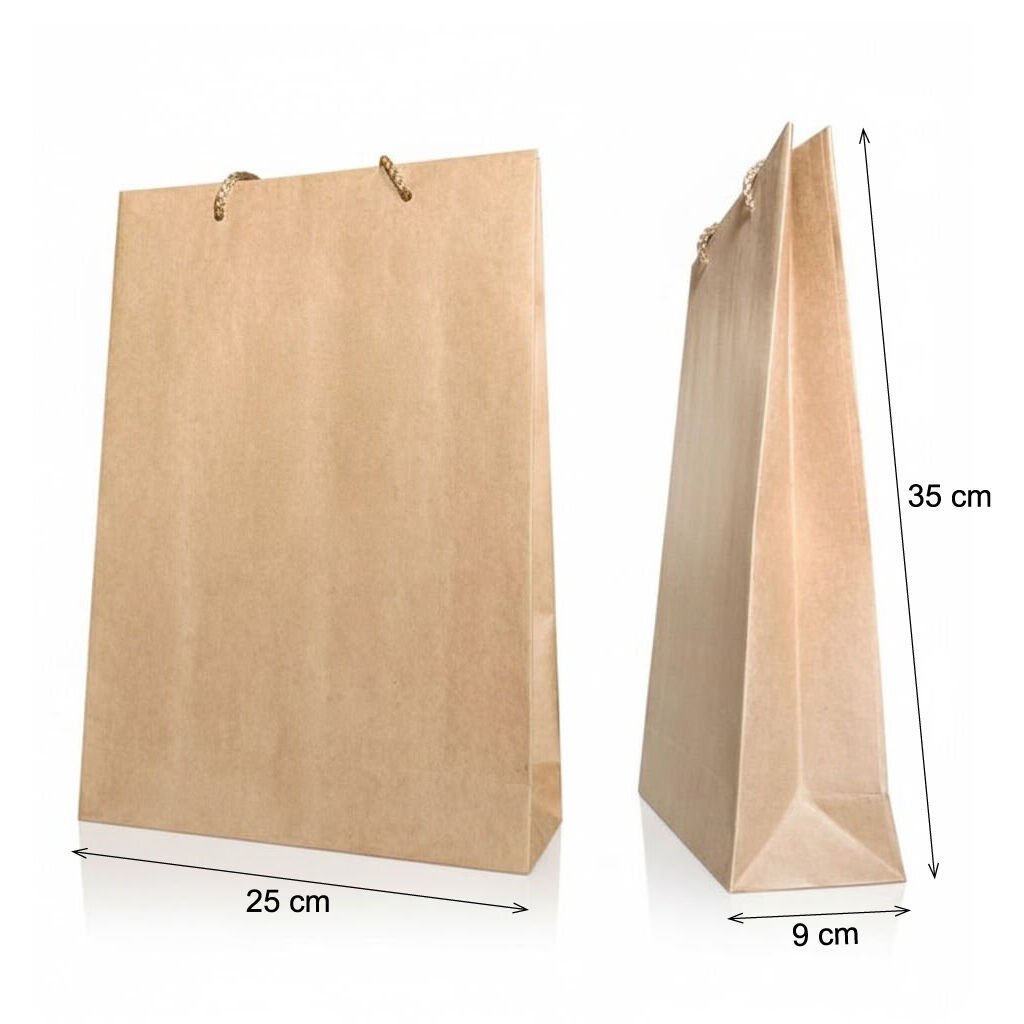 İp Saplı Karton Çanta - 25x9x35