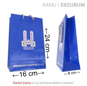 16x8x24 cm karton çanta (+34 farklı ebat)