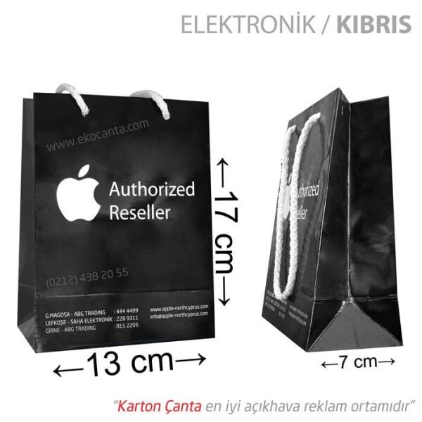 16x8x24 cm karton çanta (+34 farklı ebat) 250 Adet - Kraft