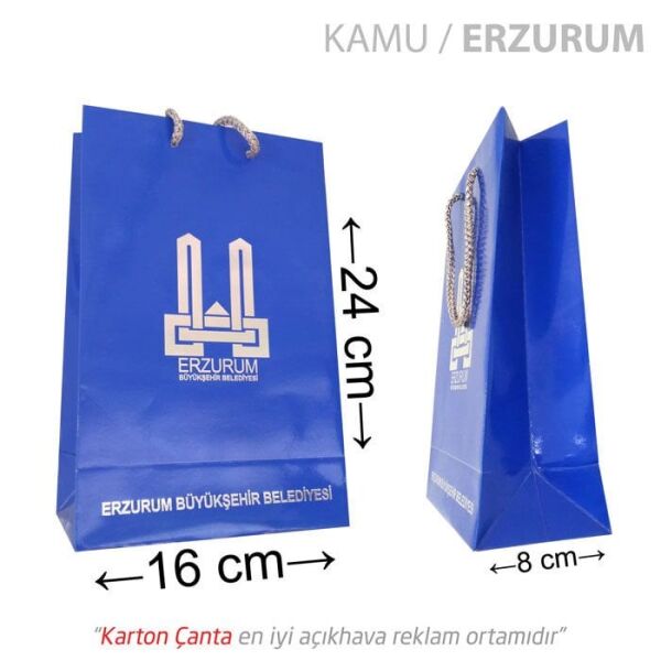 16x8x24 cm karton çanta (+34 farklı ebat) 500 Adet - Amerikan