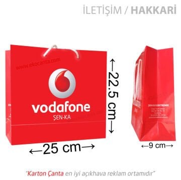 22x10x25 cm karton çanta (+69 farklı ebat)