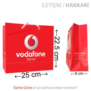 22x10x25 cm karton çanta (+69 farklı ebat)