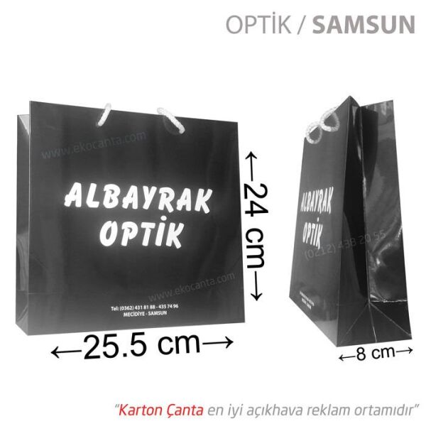 22x10x25 cm karton çanta (+69 farklı ebat) 1000 Adet - Amerikan