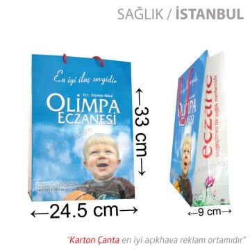 25x9x35 cm karton çanta (+101 farklı ebat)