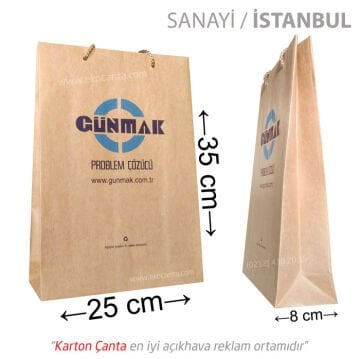 25x9x35 cm karton çanta (+101 farklı ebat)
