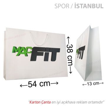 54x13x38 cm karton çanta (+37 farklı ebat)
