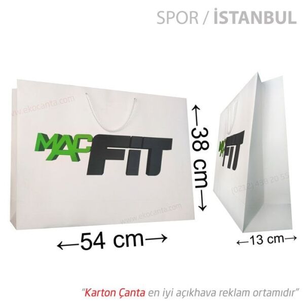 54x13x38 cm karton çanta (+37 farklı ebat) 500 Adet - Amerikan