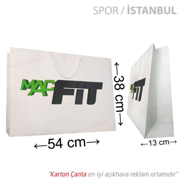 54x13x38 cm karton çanta (+37 farklı ebat) 1000 Adet - Amerikan