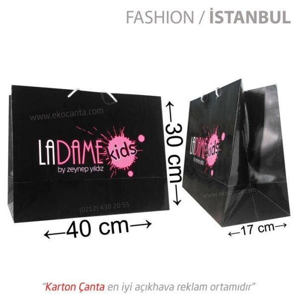 29x24,5x24 cm geniş körüklü karton çanta (+29 farklı ebat) 500 Adet - Kraft