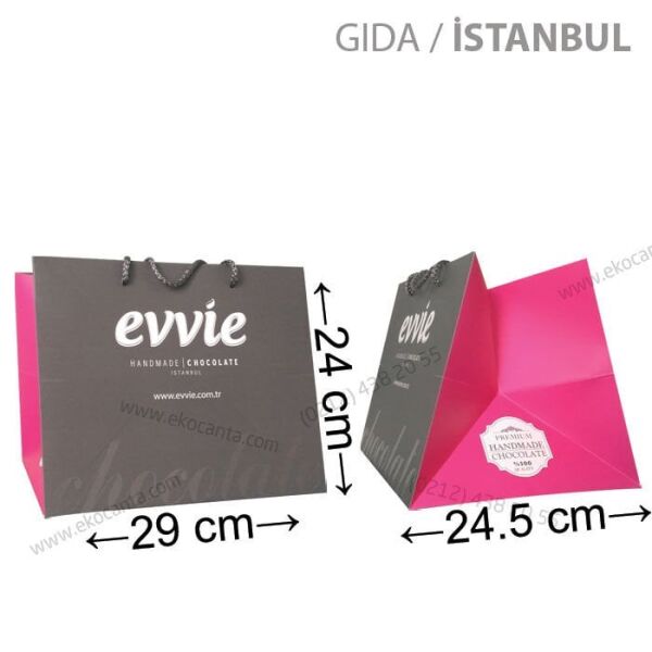 29x24,5x24 cm geniş körüklü karton çanta (+29 farklı ebat) 500 Adet - Kraft