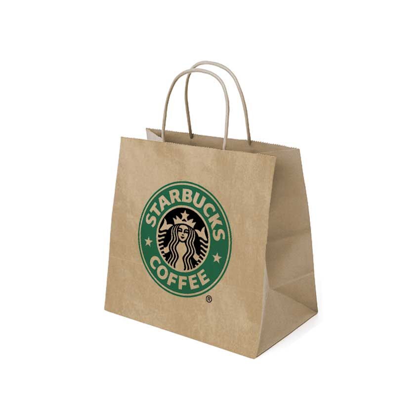 Büküm Saplı Kağıt Çanta - 33x20x33 - Naturel