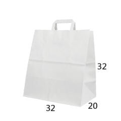 Flat (Düz) Saplı Kağıt Çanta - 32x20x32