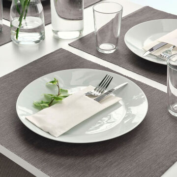 MOTTAGA peçete, beyaz, 38x38 cm