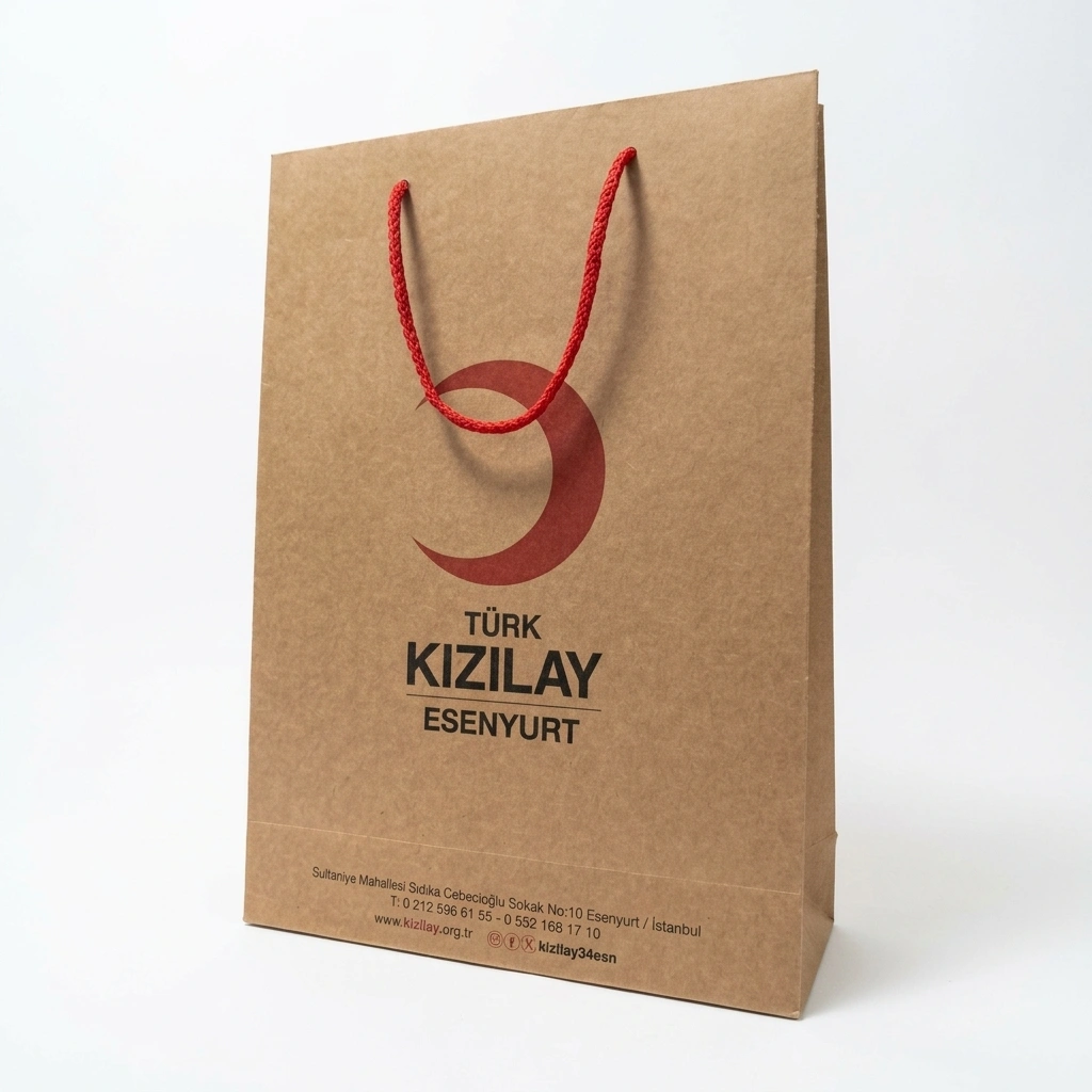 İp Saplı Karton Çanta 25x9x35